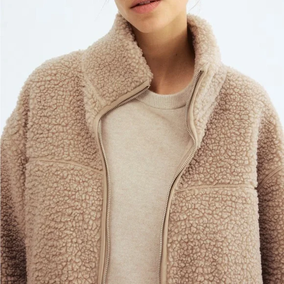 NWT H&M baby wearing before and after Sherpa teddy jacket XL - Picture 5 of 7